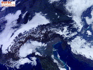 satellite image Alps, Zoom Click!